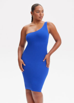 Vestido Modelador Midi Um Ombro Só